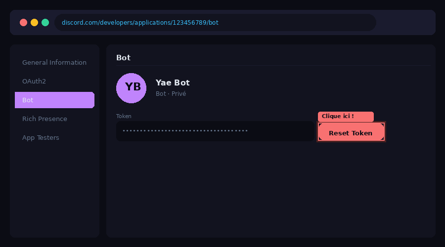 Onglet Bot